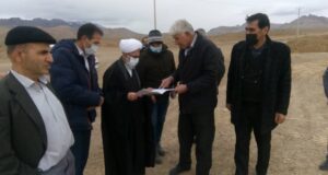 بازدید از محل احداث مسجد روستای جدید کوچری